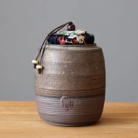 Boite à thé Ancienne en Poterie 410ml