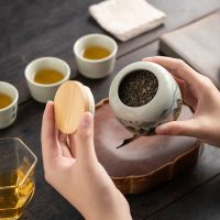 Boite à thé Chinoise en Céramique