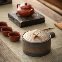Boite à thé Japonaise en Argile 500ml - vue 6