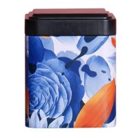 boite-a-the-metal-noire-a-fleurs-bleues-1665513586 Boite à Thé Métal Noire à Fleurs Bleues