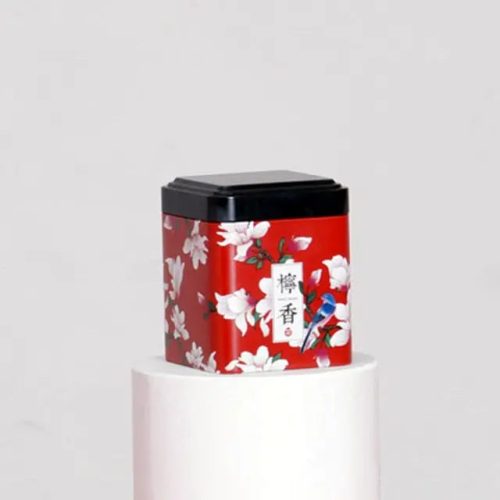 boite-a-the-metal-rouge-et-fleurs-blanches-1665513682 Boite à Thé Métal Rouge et Fleurs Blanches