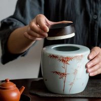 Boite à Thé ronde haut de gamme en céramique de 1000ml - vue 3