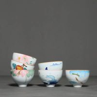 Coffret 6 Tasses à Thé Inspiration Nature - vue 2