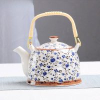 design_sans_titre_14 Théière Chinoise en Porcelaine Fleurs Bleues 900ML