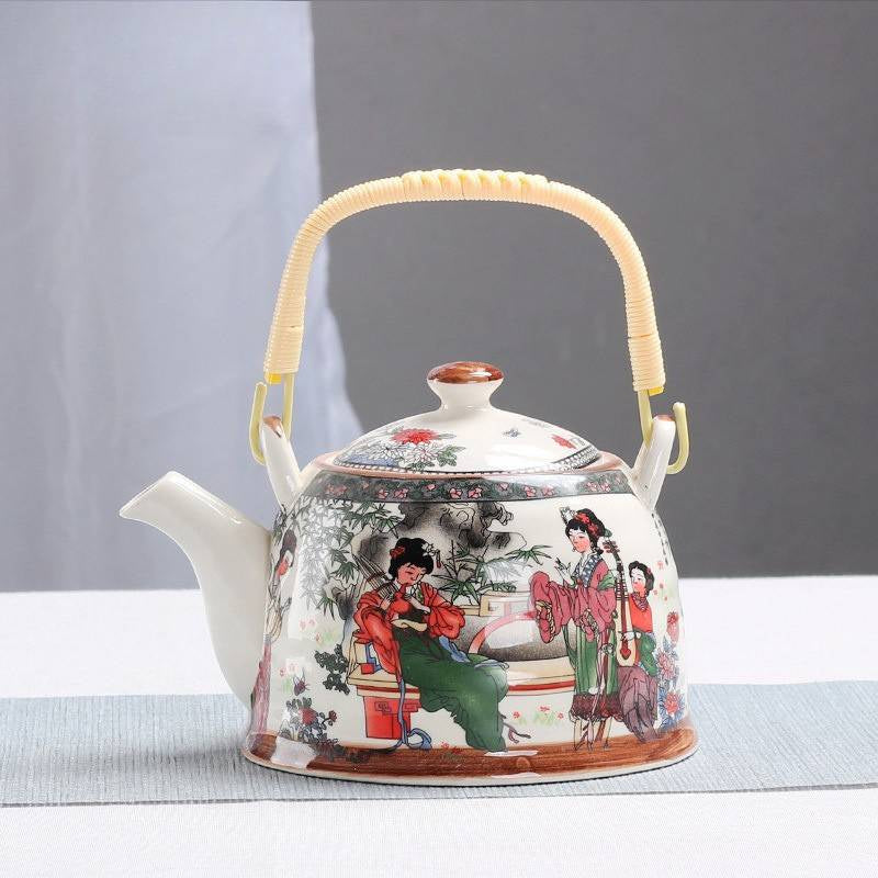 Théière Chinoise en Porcelaine Ramassage 900ML