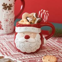 Mug de Noël Joyeux avec Relief en Céramique