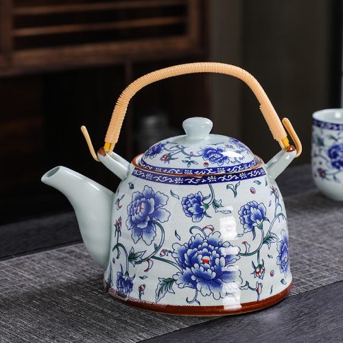 o1cn01frw9vm21rsthckfsc__2216442147038-0-cib Théière Chinoise en Porcelaine Grosse Fleure Bleue 900ML