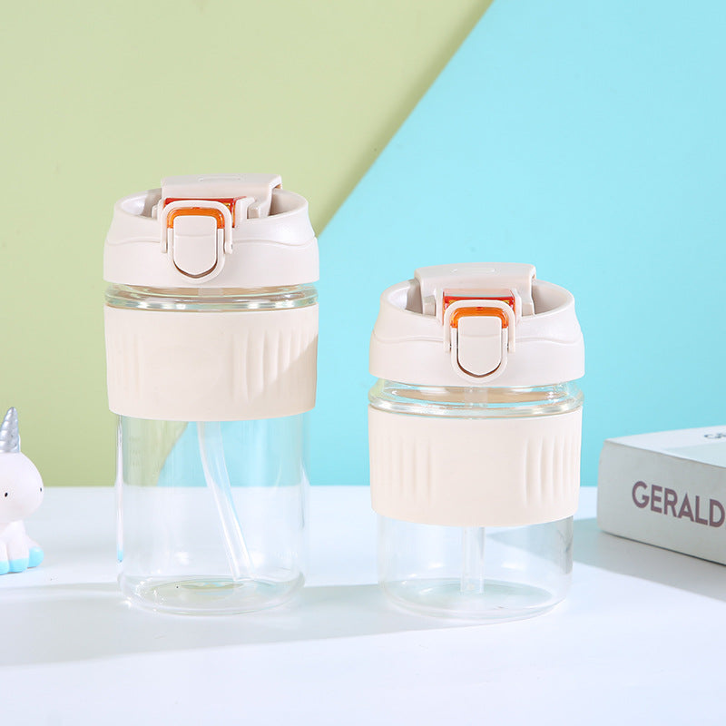 Gourde en Verre Coloré et Siliconne 350ml - 500ml