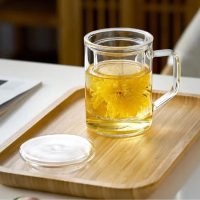 Grand mug à thé en verre avec Infuseur 400ml - vue 4