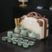 Service à thé ambiance Chinoise en Céramique - vue 5