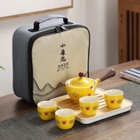Service à thé Chinois Transportable en Céramique - vue 5