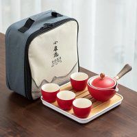 Service à thé Chinois Transportable en Céramique - vue 10
