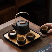Service à thé Japonais Design Noir en Céramique - vue 3