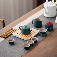 Service à thé Japonais en Céramique de Voyage - vue 2
