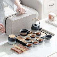 Service à thé Japonais Motifs Paysages - vue 2