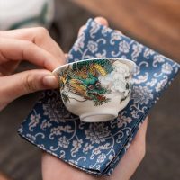 Tasse à Thé Chinoise en Porcelaine Dragon 50ml - vue 2