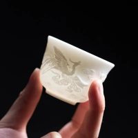 Tasse à thé en Céramique blanche et fine 50ml