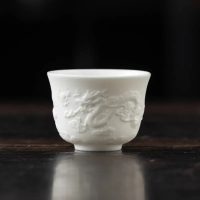 Tasse à thé en Céramique blanche et fine 50ml - vue 2