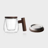 Mug infuseur à thé en verre et bois 300ml - vue 2