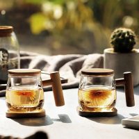 Mug infuseur à thé en verre et bois 300ml - vue 3