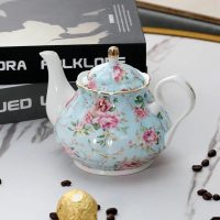 theiere-anglaise-en-porcelaine-bleue-a-fleurs-400ml-112695618 Théière Anglaise en Porcelaine Bleue à Fleurs 400ML