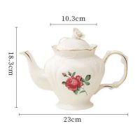 Théière Anglaise en Porcelaine Unique 1L - vue 3