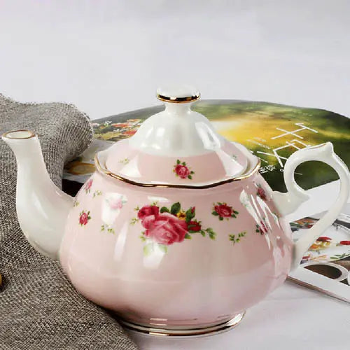 theiere-anglaise-rose-a-fleurs-en-porcelaine-1l-1665513513 Théière Anglaise Rose à Fleurs en Porcelaine 1L
