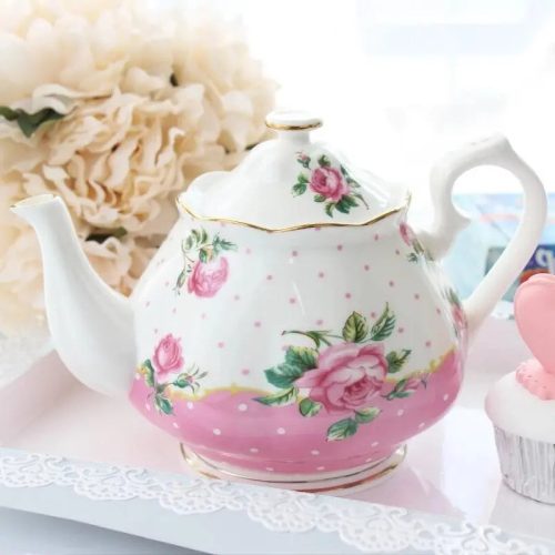 theiere-anglaise-rose-et-blanche-en-porcelaine-1l-1665513539 Théière Anglaise Rose et Blanche en Porcelaine 1L