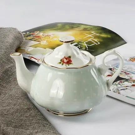 theiere-anglaise-verte-a-points-en-porcelaine-1l-1665513560 Théière Anglaise Verte à Points en Porcelaine 1L