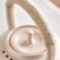 Théière Céramique Chinoise Beige Mate 750ml - vue 2