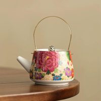 Théière Japonaise Céramique Finitions Dorées 180ml - vue 2
