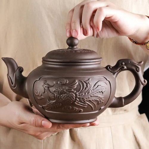 theiere-chinoise-en-argile-motifs-coq-500ml-1665510518 Théière Chinoise en Argile Motifs Coq 500ML