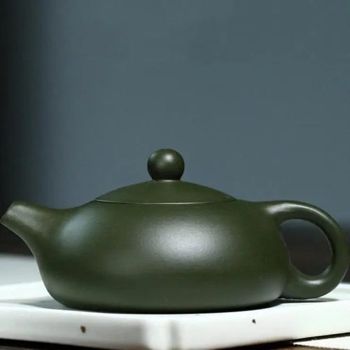 theiere-chinoise-en-argile-plate-verte-200ml-1665356402 Théière Chinoise en Argile Plate Verte 200ML