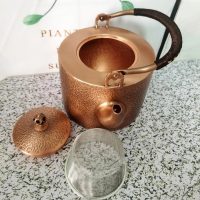 Théière Chinoise en Cuivre Martelé 2L - vue 3