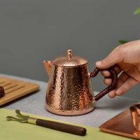 Théière Chinoise en Cuivre Martelé 500ML - vue 2