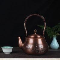 Théière Chinoise en Cuivre Nuages 1.6L - vue 2