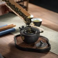 Théière Chinoise en Grès Céramique Noire 300ML - vue 2