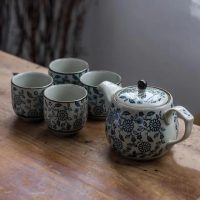 theiere-chinoise-en-porcelaine-grosses-fleurs-480ml-1665356514 Service à thé Chinois en Porcelaine Grosses Fleurs 480ML