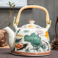 theiere-chinoise-en-porcelaine-poissons-900ml-1665509791 Théière Chinoise en Porcelaine Poissons 900ML