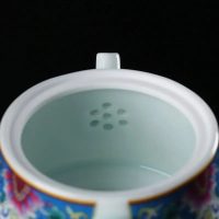 Théière Chinoise Florale en Porcelaine 210ML - vue 2