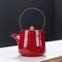 Théière Chinoise Haute en Porcelaine 300ML - vue 3