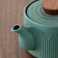 Théière Chinoise Kyusu Turquoise en Céramique 150ML - vue 2