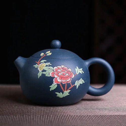 theiere-chinoise-yixing-bleue-a-fleurs-en-argile-230ml-1665513040 Théière Chinoise Yixing Bleue à Fleurs en Argile 230ML