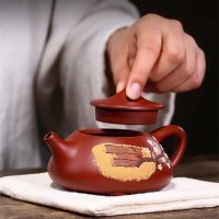Théière Chinoise Yixing Cerisier en Argile 230ML - vue 3
