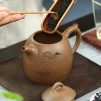 Théière Chinoise Yixing Marron en Argile 350ML - vue 2