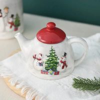 Théière de Noël Bonhommes de Neige Joyeux 550ml - vue 2