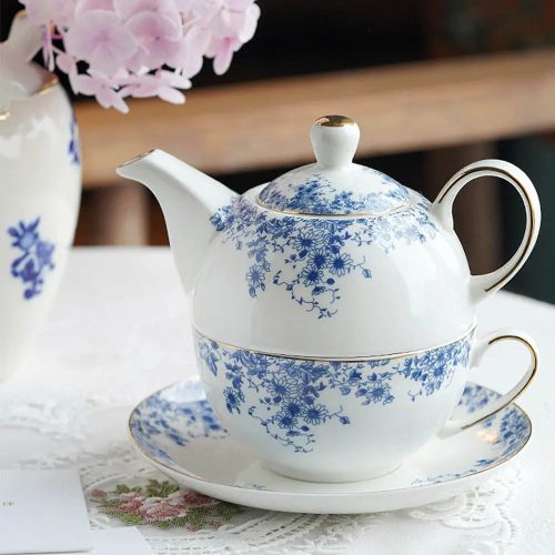 theiere-egoiste-anglaise-en-porcelaine-motif-floral-bleu-350ml-114223061 Théière Égoïste Anglaise en Porcelaine Motif Floral Bleu 350ml