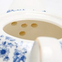 Théière Égoïste Anglaise en Porcelaine Motif Floral Bleu 350ml - vue 3