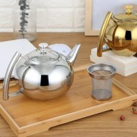 Théière en Acier Ronde 1.5L - 2L