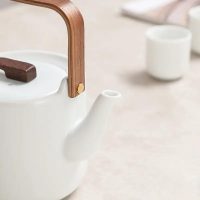 Théière en Céramique Blanche Style Scandinave 600ml